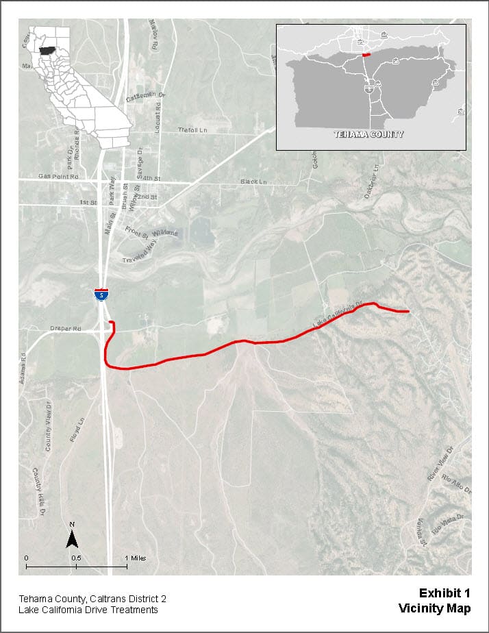 Lake California Drive Vicinity Map